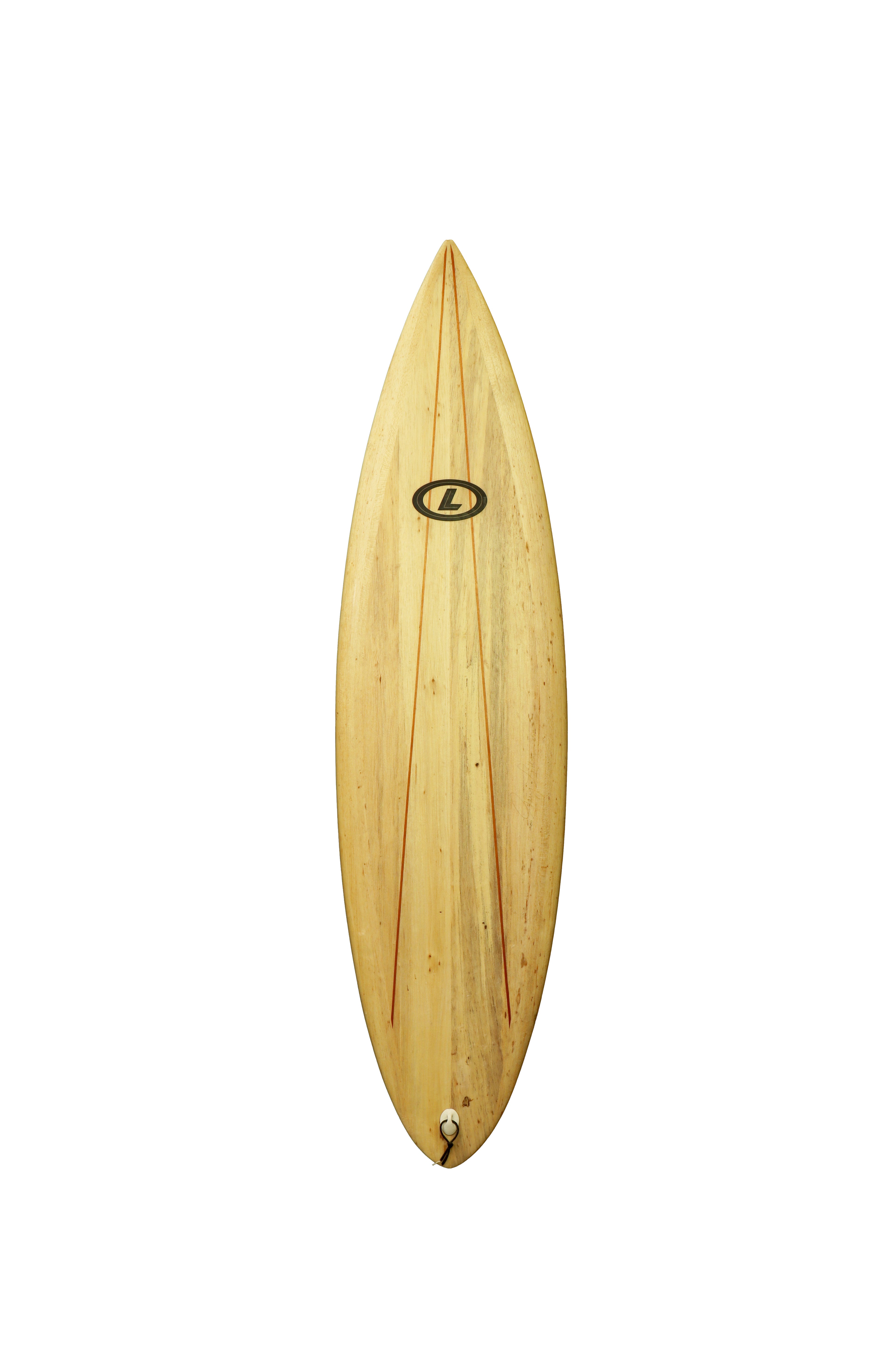 Round Tail Shortboard - 6'1" - Balsa - Tri-fin Glassed on